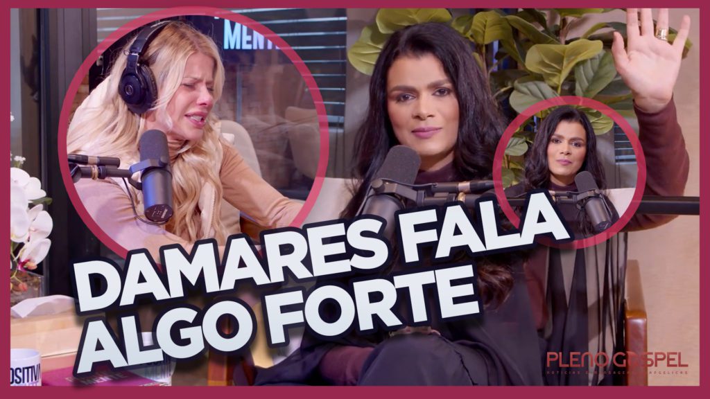 Karina Bacchi se emociona com Damares
